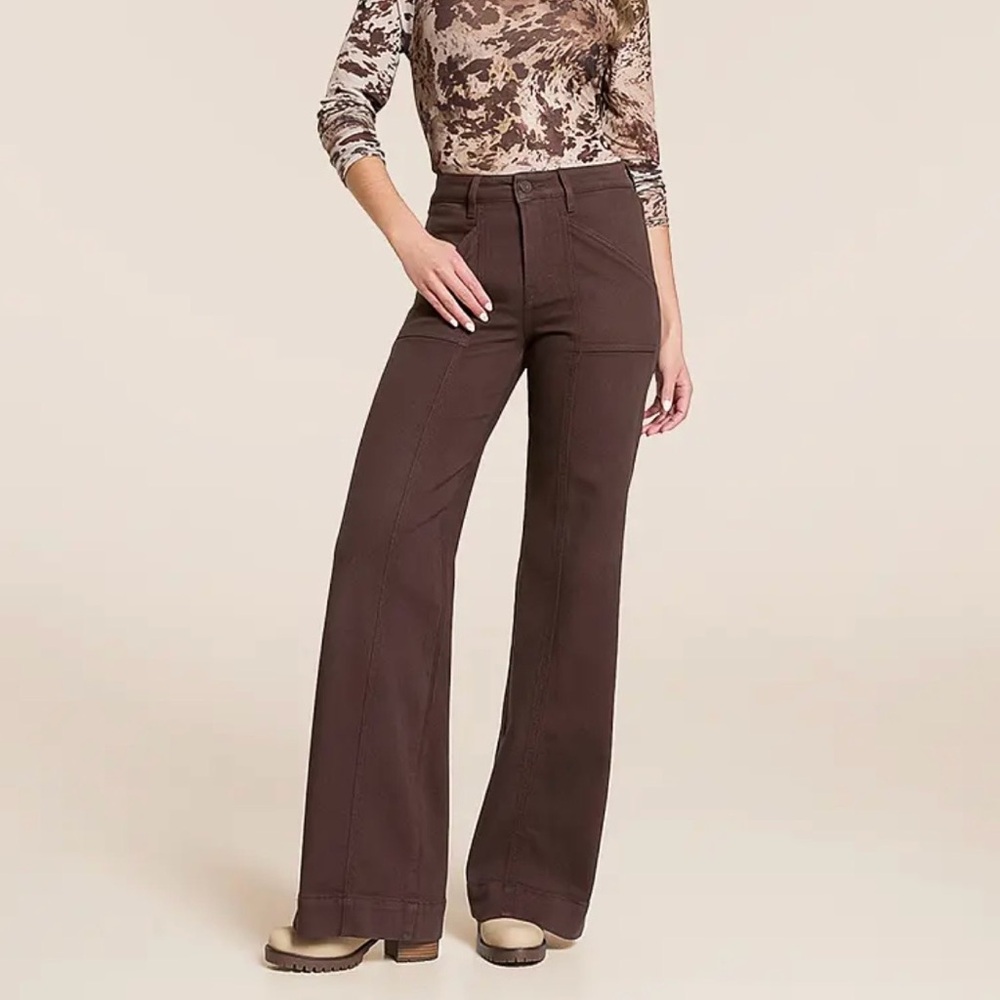 High Rise Brown Jeans